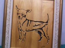 Chihuahua 11x13 Framed cnc wood art MR1