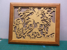 Maltipoo 9.5x12 Framed cnc wood art MR1