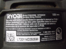 RYOBI P2003 18V 10" CORDLESS STRING TRIMMER. (Tool Only) SN:LT20114D250598