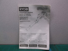 RYOBI P2109 p2109vn 2109vnm 18V ONE+ Cordless Blower MANUAL ONLY