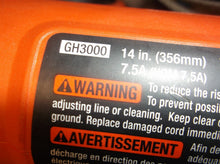 B&D GH3000 High Perf 14-Inch 7.5-Amp Electric curved String Trimmer 44x15x5