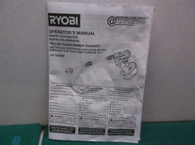 Ryobi RY120350 18 Volt EZ-CLEAN Power Cleaner manual only