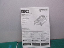 Ryobi 40V Battery Charger Only OP404 manual Only