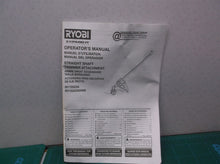RY15523A/AVNM Ryobi Straight Shaft Trimmer Attachment Operators Manual ONLY