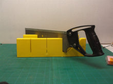 Miter Box Yellow Plastic with 14" saw (4")