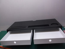 Monitor Stand Riser, Computer Laptop Riser Shelf with 2 Organizer Drawers