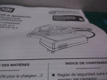 Ryobi P118B / p118bvn 18V Battery Charger Manual ( Manual Only )