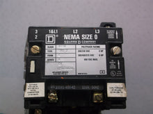 Square D 8536SBO2S Motor Starter Nema Size 0, 110/120V Coil, 3 Pole