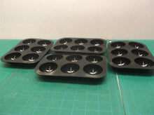 6-Cavity 4 Pack Semi Sphere Circle Silicone Baking Mold, round baking mold black