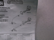 Ryobi 30cc 2 cycle string trimmers manual only ry4ccs ry4css