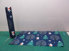 4 Pack Christmas Navy Blue (Bunnies & Christmas trees) Washable Placemats