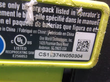 Ryobi P517 18V Cordless Brushless Reciprocating Saw Tool Only SN cs17374n050304