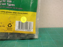 Vigoro 8 in. Black Plastic-Nylon Spiral Anchoring Spikes (8-Pack)