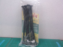 Vigoro 8 in. Black Plastic-Nylon Spiral Anchoring Spikes (8-Pack)