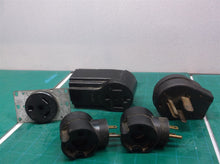 lot of 5 assorted electrical plug & sockets