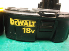 LOT OF 4 DEWALT 18V NICAD BATERIES FOR CORES OF SALVAGE