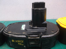 LOT OF 4 DEWALT 18V NICAD BATERIES FOR CORES OF SALVAGE