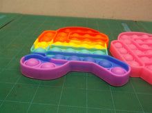 3 Push Pop Bubble It Rainbow Silicone (1 PINK) Sensory Fidget Toy Stress Relief