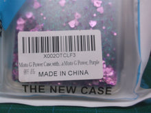 Phone case- Motorola Moto G Power (purple glitter bling)