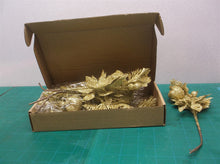 Christmas 8 piece golden Artificial flowers