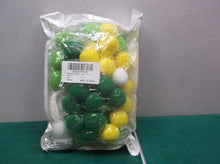 FeltOne Pom Poms Wool Balls 60 Pieces 0.4" (1 cm) 3 Colors GREEN YELLOW WHITE