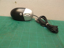 Vintage Black Silver HP Logitech- Optical USB Wheel Mouse - TESTED