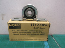 DAYTON 2X898 Pressed Steel 5/8" Bore Pillow Block Ball Bearing Unit