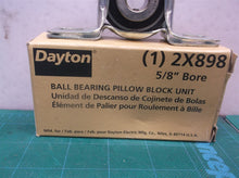 DAYTON 2X898 Pressed Steel 5/8" Bore Pillow Block Ball Bearing Unit