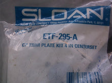 SLOAN ETF-295-A CP Trim Plate Kit 4" Center Set Lot of 2-NIP