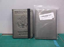 Travelambo- Lot of 2- (pewter)PASSPORT COVER/CASE -RFID LEATHER BLOCKING - STRAP