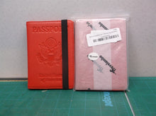 Travelambo- Lot of 2- (red)PASSPORT COVER/CASE - RFID LEATHER BLOCKING STRAP
