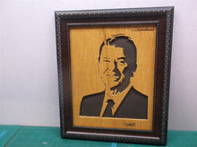 President Ronald Reagan- wood framed art 11x14 MR1