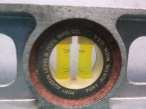 Vintage 18" Port Austin Level & Tool Metal Aluminum Level Michigan one bad level