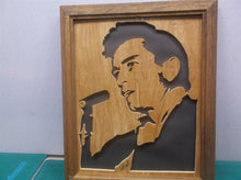 JHONNY CASH- wood framed art 9x11 MR1