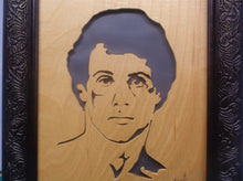 Sylvester Stallone - wood framed art 10x12 MR1