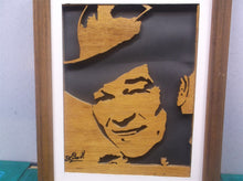 JOHN WAYNE- wood framed art 10x12 MR1