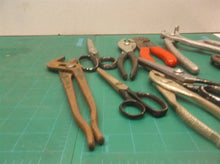 LOT OF VARIOUS PLIERS AND SCISSORS