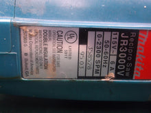 Makita JR3000V 6 Amp Variable Corded Speed Reciprocating Saw With Case sn 358528