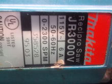 Makita JR3000V 6 Amp Variable Corded Speed Reciprocating Saw With Case sn 358528