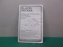 Black+Decker 20V Max LI-ION 5-1/2 Inch (140MM) Circular Saw Instruction Manual