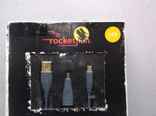 NEW ROCKETFISH 6' USB GOLD MINI B CABLE w/5-to-4 PIN ADAPTER RF-PCC104 DG2