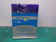 25 Dynex Slim Color DVD Cases Red Blue Purple Green Orange DX-DVD25B dg2