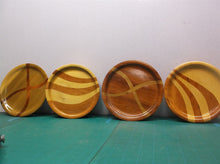 LOT OF 4 Wooden Plant Stand Flower Pot Holder Display