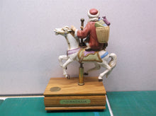 A visit from St. Nicholas- Carousel horse w/child** Music box does not play**