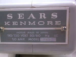 Sears Kenmore 5186 Domestic Sewing Machine 158.13180 w/ Foot Pedal & Case