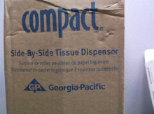 Georgia Pacific 56784 Compact Side-By-Side Two Roll Bathroom Tissue Dispenser