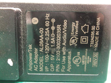 Am powerTek Ac Adapter AL08AA-00 5V 1.5A