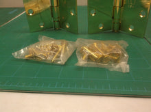 Pair of Polished Brass 4-1/2" hinges Hardware included