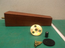 (3) w/hardware-Brown Wooden Furniture Legs 7 1/2" Long oal w 1/4" Threaded Shaft