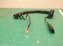 Quick Disconnect/RJ-11 Straight Bottom phone Cord; Black